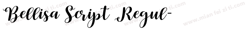 Bellisa Script Regul字体转换